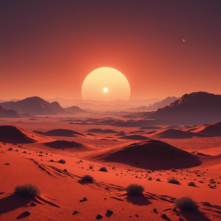 This composition transports listeners to a mars colony, waking up to a vibrant, energized day. A mixture of electronic sounds and upbeat rhythms, perfect for animation or sci fi themes, creating a lively and inspiring atmosphere.