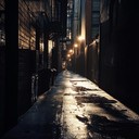 suspenseful city groove with sharp rhythmic beats