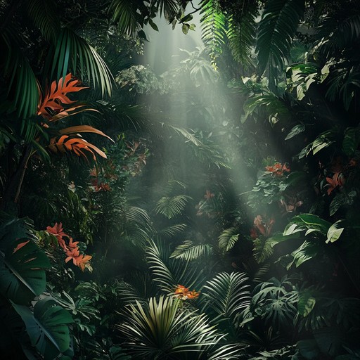 A captivating cumbia tune that intertwines traditional latin rhythms with otherworldly jungle inspired soundscapes. Enigmatic melodies blend with mystic percussion, creating an immersive experience that transports listeners to a magical, untouched rainforest. Layered instrumentation and lush arrangements add depth and texture, perfect for reflective and mysterious moods.