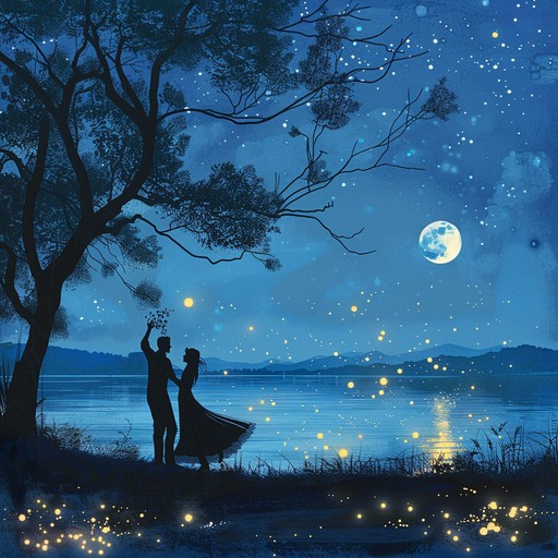 A tender, intimate waltz that evokes the feeling of two lovers dancing under the soft glow of the moon, their movements slow and graceful, filled with love and emotion