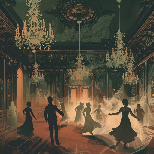 Step into a phantom ballroom where jazzy swing rhythms blend with shadowy, sinister undertones. The melodies echo through the eerie atmosphere, providing a chilling yet compelling listening experience.