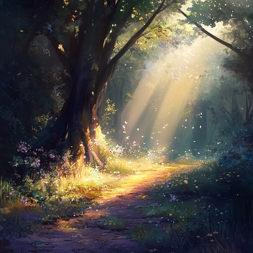 Create engrossing, playful ambient soundscapes, reminiscent of pixie filled woods, utilizing soft bells and gentle synth layers to evoke a magical realm. These lighthearted, whimsical melodies should transport listeners into an enchanting forest alive with mythical creatures and delightful surprises.