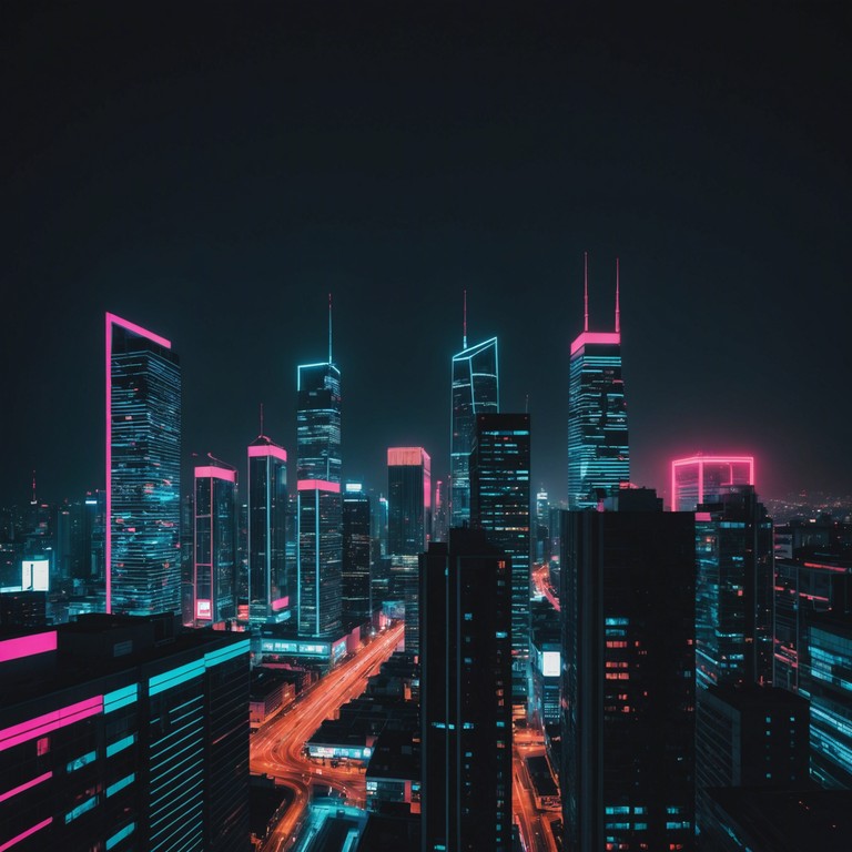 An instrumental track that blends vibrant, funky basslines with ethereal synthwave textures, creating a sonic journey that feels like cruising through neon lit cityscapes in a retro futuristic universe. The song incites a nostalgia for the '80s while firmly placing the listener in an imagined future with lush soundscapes and rhythmic grooves.