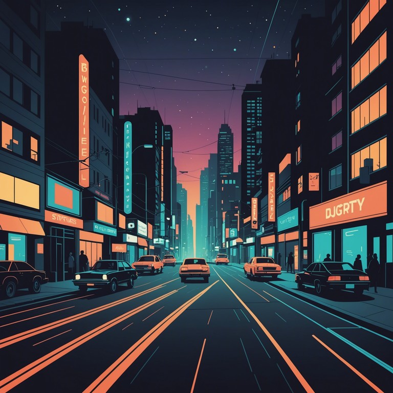 This track envelops the listener in the warm embrace of jazz blended seamlessly with the rich tones of soul music, reflecting the vibrant nightlife of a bustling city. The melody mimics the ebb and flow of city lights and the vitality of urban life, with smooth transitions that convey a feeling of wandering through lively city streets at night