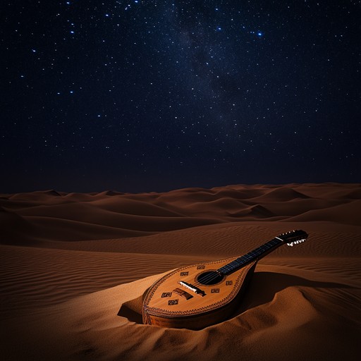 A stirring composition featuring the oud, weaving together ethereal sounds and traditional melodies to evoke the solitude of endless dunes and lost histories