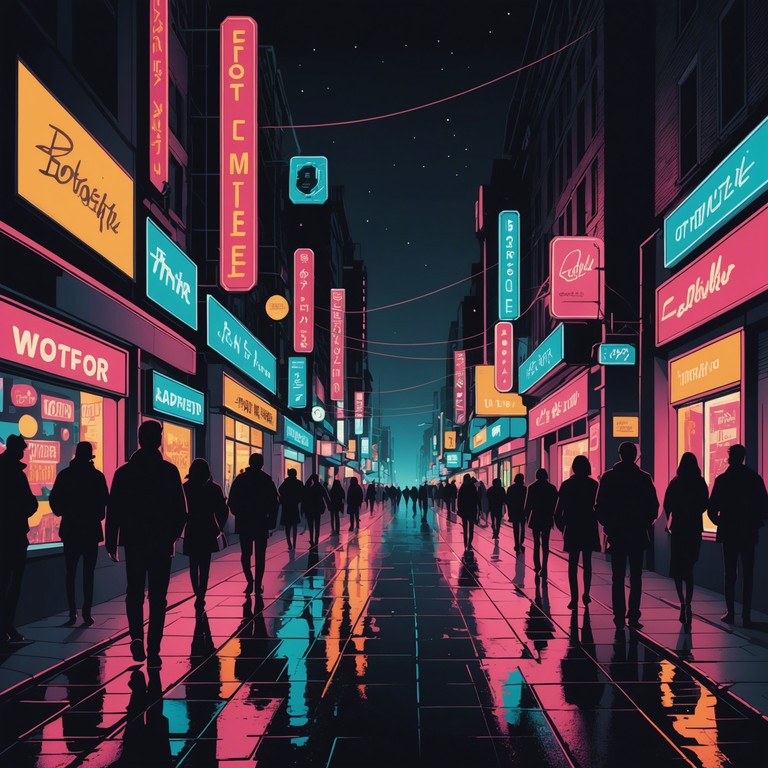 Imagine a song that radiates with the palpable energy of a neon lit cityscape, pulsing with the collective dreams and individual stories of those under its glow. This track invites you to feel the pulse of the city, keeping you dancing and dreaming from twilight till dawn.