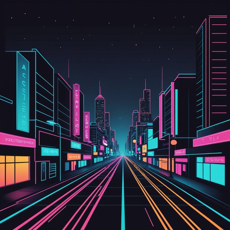 Imagine a track that encapsulates the essence of city nightlife; this instrumental piece uses electronic synthesis to mimic the vibrant energy and pulsating lights of an urban center late at night. The music gradually builds, layering complex rhythms with a mix of sampling and electronic beats to create a soundscape that feels both futuristic and familiar.