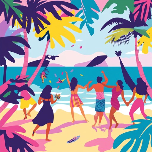 A cheerful calypso track that captures the lively spirit of island festivals. Featuring steel drums, maracas, and conga drums, this instrumental song is filled with upbeat tempos and infectious rhythms that invite listeners to dance and celebrate. Perfect for evoking the essence of tropical festivals and joyous gatherings, this track transports you to a sun drenched island where the festivities never end.