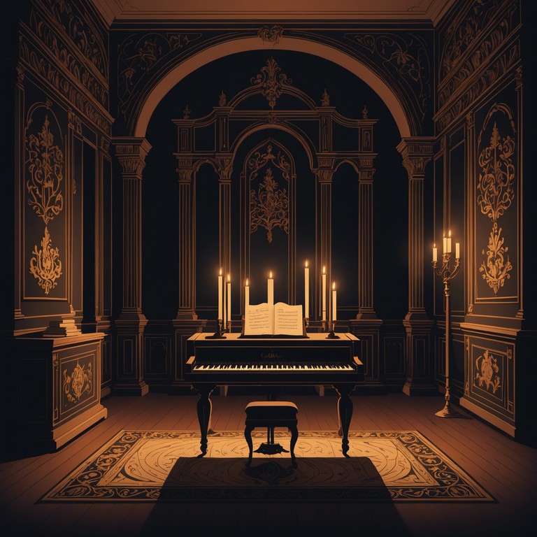 In this track, the depth of baroque music is revisited through the lens of modern melancholy. Harpsichords lay the foundation, intertwining with shadowy, brooding sounds that echo through a space of reflection and historical resonance. Contrasting the elaborate ornateness of baroque stylings with the introspective depth of contemporary moods creates a unique auditory experience that feels both ancient and hauntingly fresh.