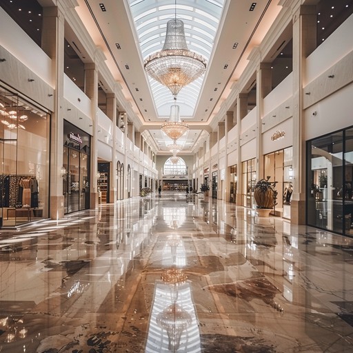 An orchestral piece featuring strings and brass, crafting a majestic and elegant atmosphere, perfect for high end retail spaces. The music flows gracefully, enhancing the luxurious shopping experience with its sophisticated and soothing tones.