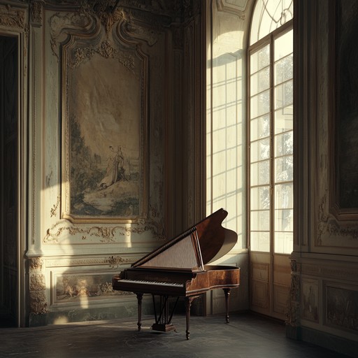 This version delves deeper into the softer, more subtle tones of the harpsichord. It features moments where the music nearly fades into silence, emphasizing the isolated beauty of a single note resonating in a large, ornate room.