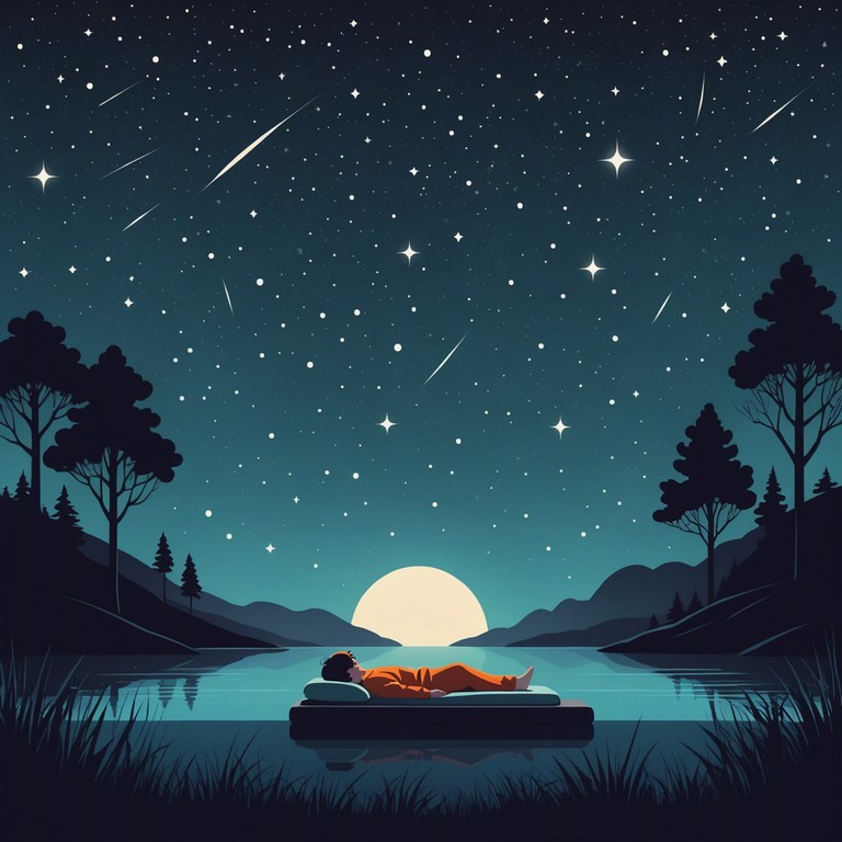 A tender, heartwarming lullaby designed to transport the listener to a serene starlit night, encapsulating the peacefulness and warmth of a loving embrace. The music is characterized by soft, delicate tones that mimic the whisper of a gentle night breeze, providing a soothing soundtrack for deep, restful sleep. Ideal for calming young children or unwinding after a long day.