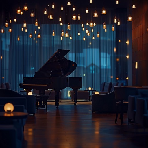 This piece envelops the listener in a dreamy, torch lounge atmosphere with its sultry and smooth melodies. The gentle caresses of the piano float through a hazy elegance, blending seamlessly with subtle jazz influences. It's the perfect background for late night musings, with an air of romance and nostalgia that stirs the soul.