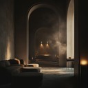 eerie tones within an elegant, smoky lounge ambiance