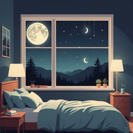 intimate echoes of ethereal, serene nightscapes