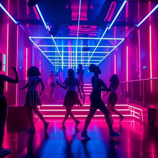 Pulsating with energetic beats and vibrant synths, this instrumental track transports listeners to an electric night out. Perfect for getting the crowd moving, it mixes contemporary dancepop with nostalgic 80s throwbacks, creating a mesmerizing rhythmic journey that never stops. The layers of synths and electric grooves provide an exhilarating soundscape sure to captivate.