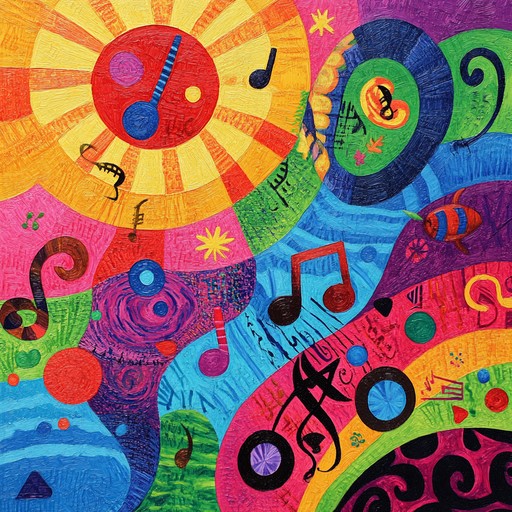 An upbeat instrumental experimental rock track that fuses 1960s psychedelic vibes with contemporary electronic rhythms. Swirling sitar melodies intertwine with vibrant synth patterns, creating a joyful sonic journey that evokes a sense of wonder and excitement. The fusion of retro and modern elements results in an energetic and uplifting experience.
