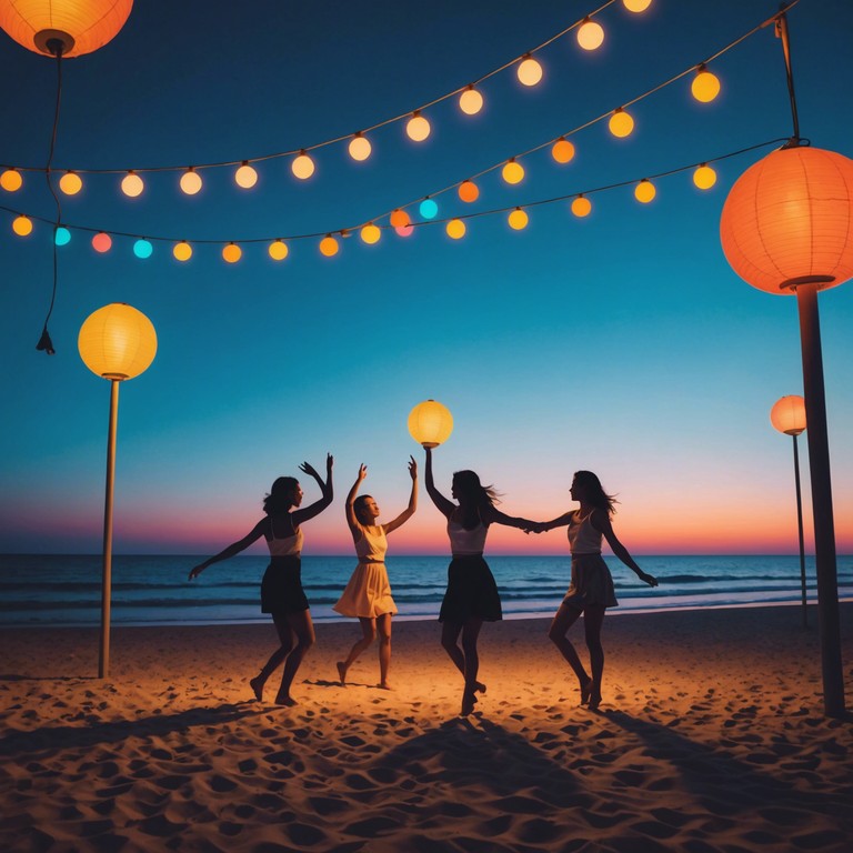 An invigorating and joyous musical experience crafted for evenings filled with dance and laughter on the beach, perfectly capturing the essence of a tropical party atmosphere