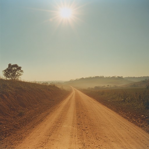 An instrumental piece blending gritty viola caipira riffs with earthy rhythms, capturing the essence of rural brazilian landscapes and the toughness of life on the countryside