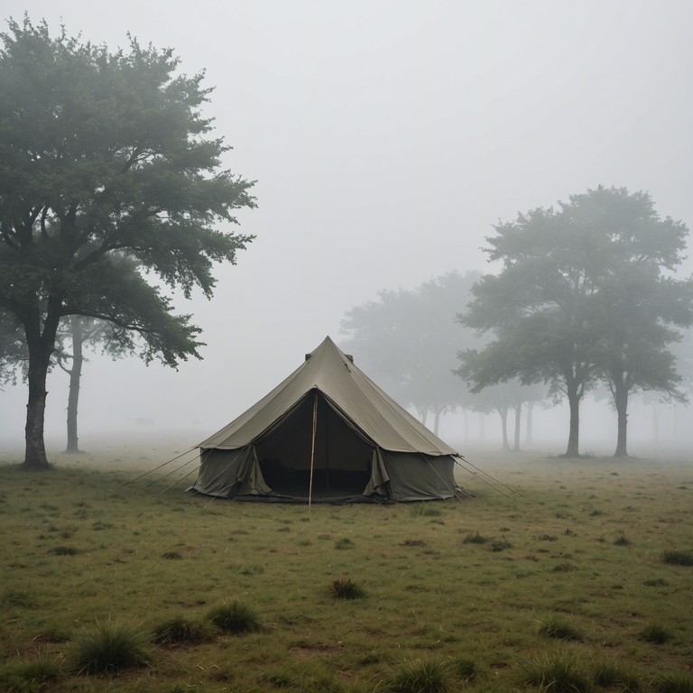 An immersive track blending ethereal soundscapes with the disciplined cadence of military music, creating a soundscape that reflects the inner world of a soldier. Reflective and soul stirring, employing broad dynamic range to evoke both the contemplation of solitude and the camaraderie of shared duty.