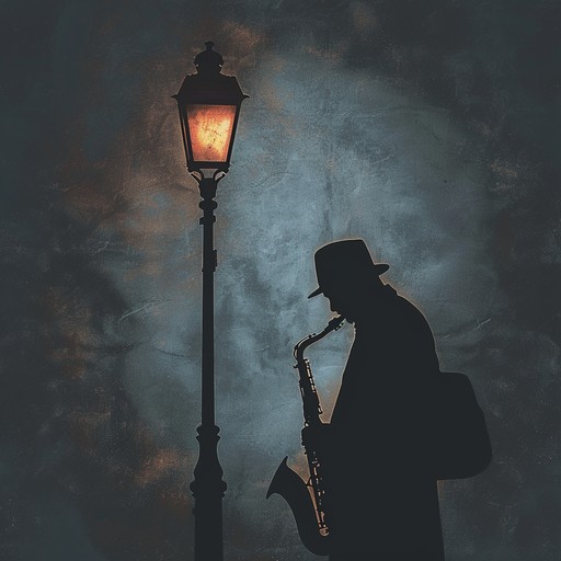 Experience a soulful and mysterious night through smooth jazz, led by a haunting saxophone that echoes through empty streets. Capturing the serenity and intrigue of midnight, this composition creates a deeply atmospheric soundscape.