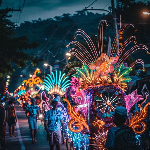 Feel the pulse of a colorful, high energy carnival with this song, capturing the vivid essence of the celebration through thrilling beats, dynamic rhythms, and joyous melodies.