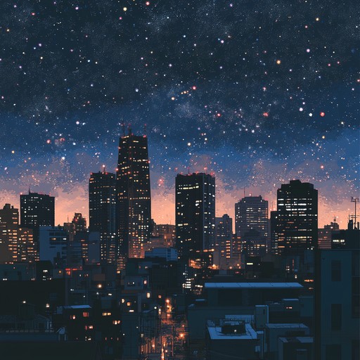 Imagine the urban landscape at midnight, glowing under a starlit sky, where the sounds of the city mingle with ethereal vibes to create a refreshing blend of reality and fantasy. This track combines urban soundscapes with dreamy synths to capture the essence of city life from a dreamer's perspective.