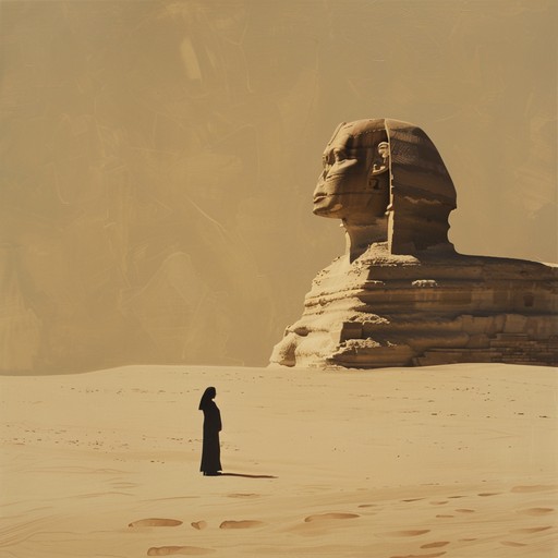 This captivating instrumental piece transports the listener to the mystical lands of ancient egypt. The mesmerizing melodies, played on traditional middle eastern instruments like the oud, ney, and kanun, weave together with the hypnotic rhythms of the darbuka and riq, creating an atmospheric tapestry that evokes images of vast desert landscapes, majestic pyramids, and the enigmatic sphinx. The composition ebbs and flows, alternating between moments of serene contemplation and lively, dance-like passages, capturing the essence of the timeless allure and mystery of this ancient civilization