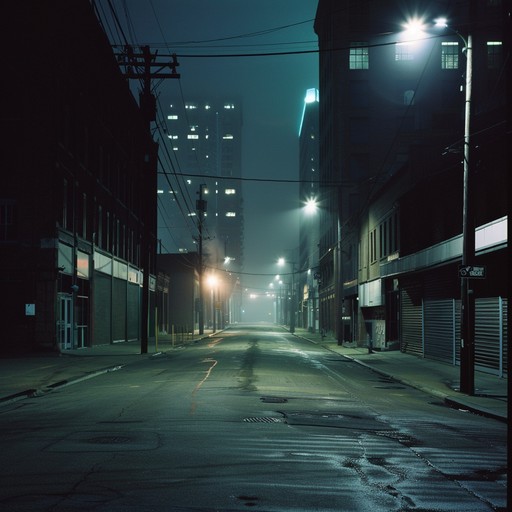 Blend urban street sounds with dark folk melodies for a hauntingly melancholic soundscape filled with eerie echoing guitar riffs and subtle ambient noise