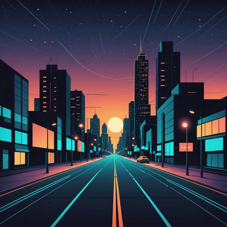 This track melds the bustling energy of city life with the soothing tones of chillwave, creating a serene yet lively atmosphere. Ideal for reflective moments or nighttime drives through illuminated streets. The instrumentation combines synthesizers with subtle beats to enhance the dreamy urban vibe.