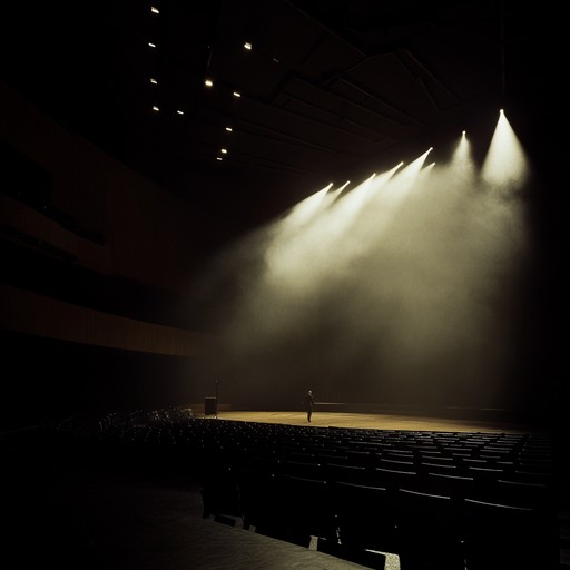 An instrumental piece portraying the unsettling whispers and shadows in an abandoned theater, combining eerie melodies with dramatic flair.