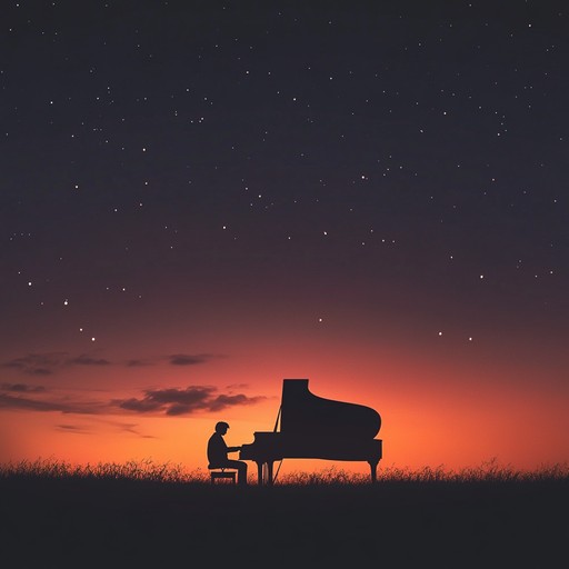 An evocative instrumental track that gently flows through delicate piano chords and subtle strings, creating a serene and contemplative atmosphere. Perfect for moments of quiet reflection and wistful romance, the composition paints a picture of a twilight hour filled with intimate emotions.