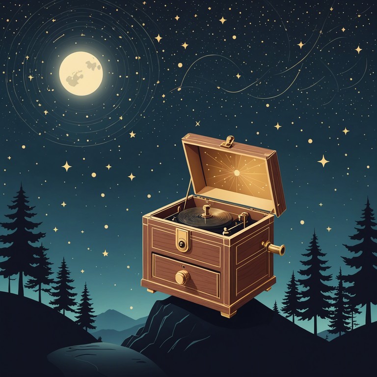 A deeply calming composition that encapsulates the serenity of a soft, lunar lit night designed to lull listeners into a state of tranquil slumber. This piece utilizes delicate nuances to mimic the gentle whisper of night winds and the distant twinkle of starlight, making it the perfect auditory companion for rest.