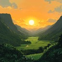 soft melodies dance among the high peaks