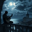 a tender latin jazz instrumental capturing moonlit spanish romance.
