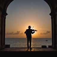 vibrant beats dance across warm evening air