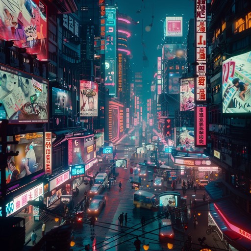 Immersive in neon lit alleys, with flashing digital billboards and decaying skyscrapers, this track fuses pounding beats, layered synths, and distorted bass lines to capture the essence of a high tech, low life existence. Embracing themes of rebellion and artificial existence, it is an ode to a gritty cyberpunk world.