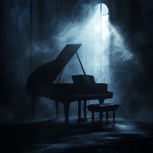 A chilling instrumental piece combining classic lounge piano with eerie atmospheric elements. The track evokes the feeling of a ghostly presence in an elegant yet deserted venue, creating a sense of intrigue and suspense.