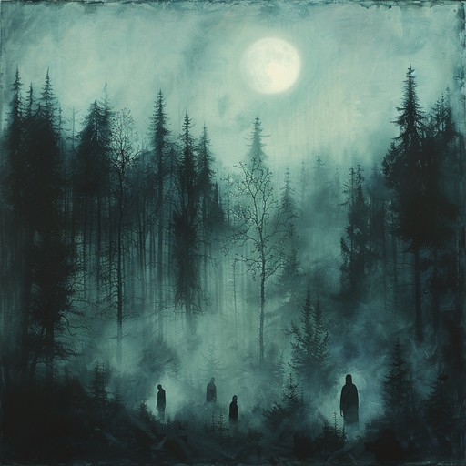 A suspenseful and dark ambient piece blending eerie melodies with haunting chants. It creates a chilling atmosphere reminiscent of ancient rituals and shadowy secrets, building a menacing tension throughout.