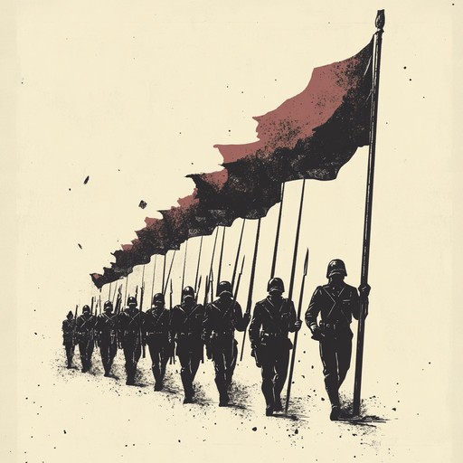 This instrumental piece evokes the triumph and courage of soldiers marching towards liberation. The driving rhythms and mighty brass sections create a sense of empowerment and determination, inspiring listeners to feel the triumph of freedom. The composition uses bold percussive elements to replicate the sound of marching, enhanced by stirring brass melodies that evoke a military band's grandeur.