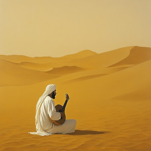 Picture a serene trek through golden sands, guided by the melodic plucking of the oud. This ambient piece captures the essence of mystical desert landscapes with ethereal backgrounds and rhythmic pulses that mirror ancient journeys