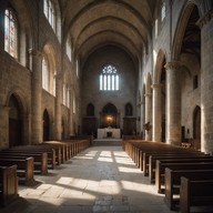 ethereal journey through solitude and ancient architecture