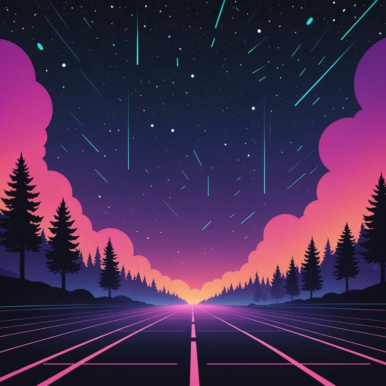 This track features a soothing mix of ambient synthesizer tones and gentle percussion, creating a calm yet futuristic atmosphere that transports the listener to a serene, neon lit landscape. Ideal for contemplative evenings or as a subtle background music to enhance creative work, the soundscape blends soft electronic beats with airy synth lines, providing a sense of calm futurism.