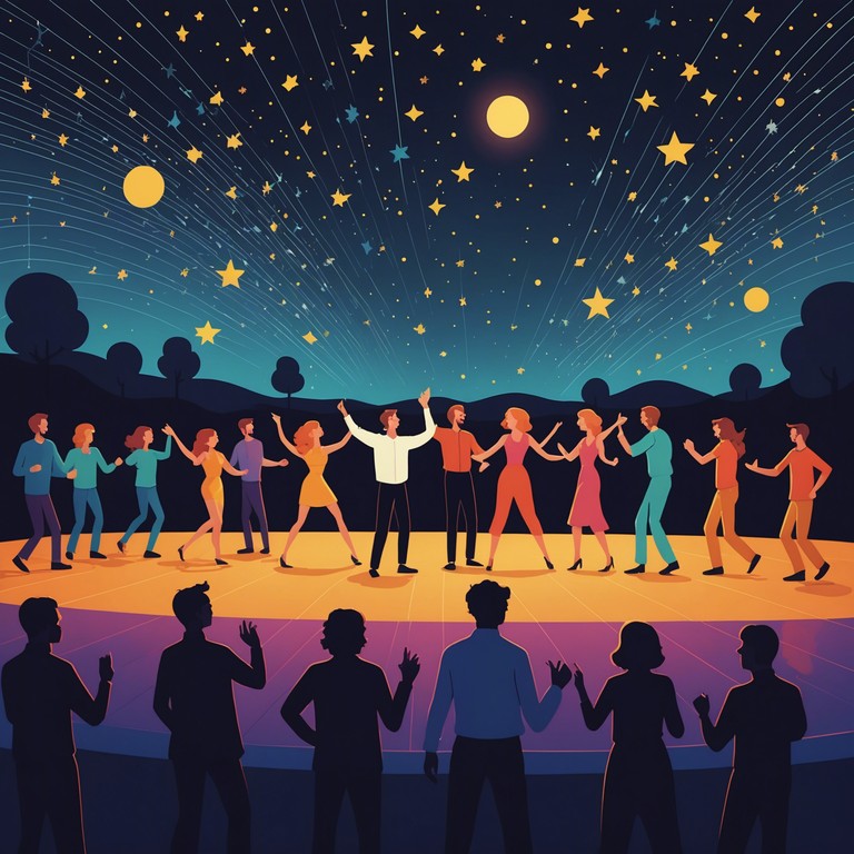 Revel in this upbeat journey through sound, where each note promises to pull you into a night filled with the energy of a fantastical electro swing party. The track combines the charm of old world music with modern dance rhythms, crafting an irresistible invitation to let loose and feel every beat.