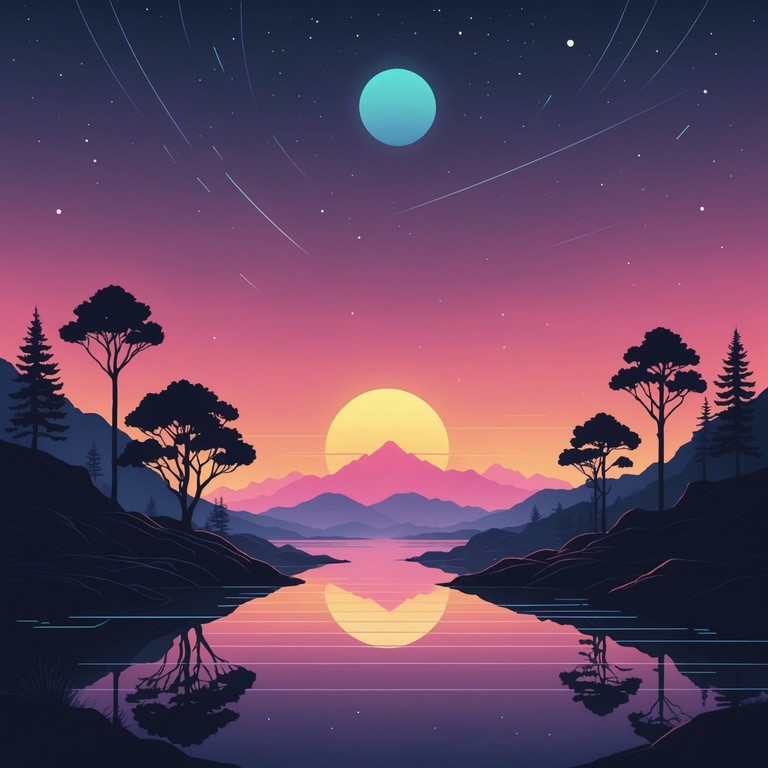 Imagine a path of spiritual awakening illuminated by the neon lights of the 80s. This track offers a perfect backdrop for meditation or reflective moments, merging the soul soothing qualities of spirituality with the nostalgic emotions evoked by synthwave.