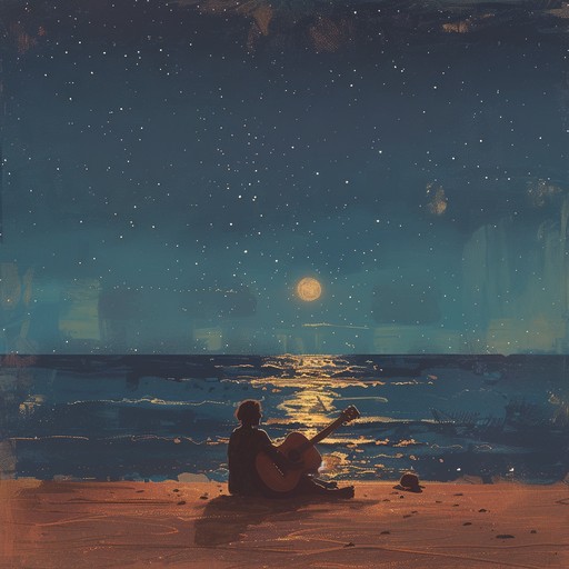 Enchanting bossa nova melodies crafted for romantic beachside gatherings under a starry sky, setting the mood with seductive rhythms and a dreamy atmosphere