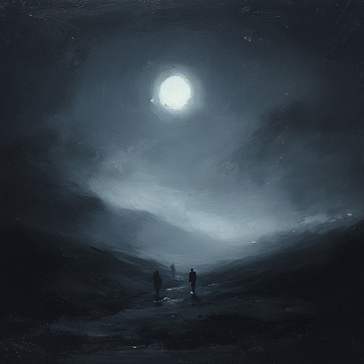 A haunting and powerful dark rock track that dives into the mystic essence of a moonlit night. The intense guitar riffs paired with the deep, pulsating bass create an eerily captivating atmosphere. Ethereal synth layers add a touch of the otherworldly, balancing the raw energy of the drums, driving the track forward relentlessly.