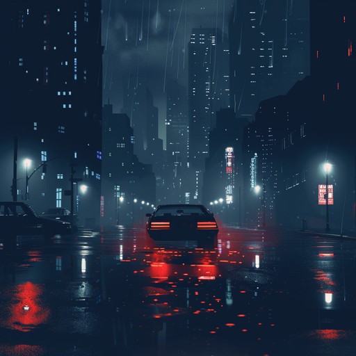 Craft a track that feels like gliding through a neon-lit city at night. Utilize atmospheric synths and deep bass lines to evoke a sense of mystery and excitement. The track should incorporate ambient soundscapes alongside rhythmic trap beats to blend the serene with the vibrant.