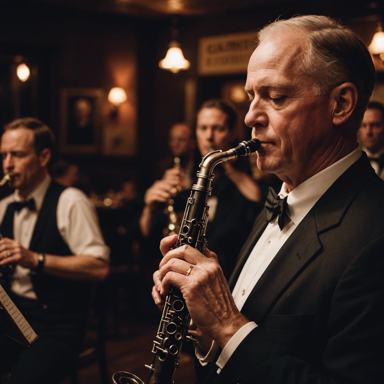 Immerse yourself in the spirited excitement reminiscent of the golden age of swing, where jazz clubs buzzed with the sleek sounds and stylish dances of a bygone era.