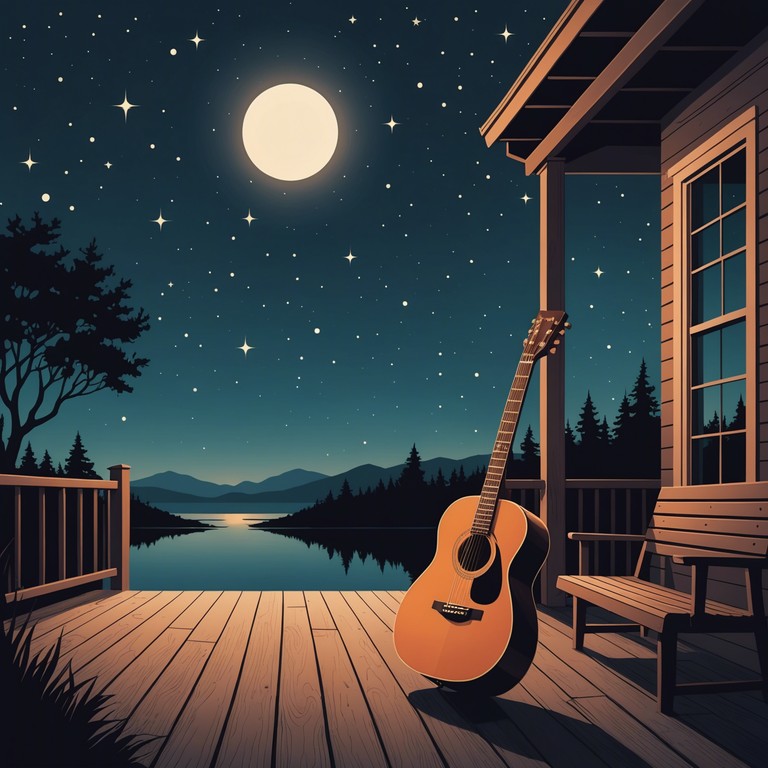 Imagine a melody that softly serenades the soul, crafted with the tender touch of acoustic strings, embodying the essence of love and serenity in each note, ideal for reflective moments or a peaceful retreat into nature.